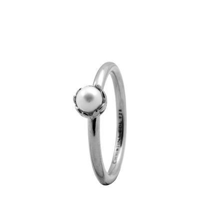 Image of Christina Collect samle sølvring - Pearl Flower med perle